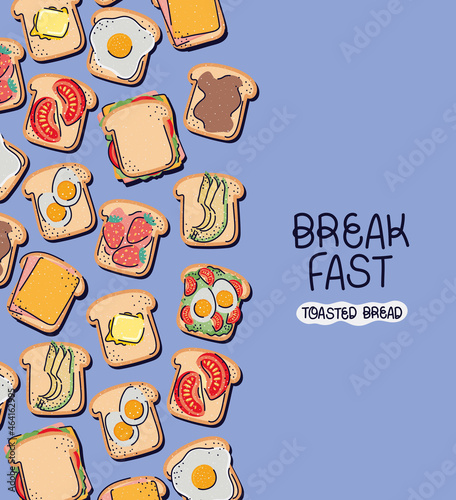 cute toasted breads