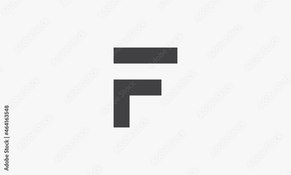 abstract letter F logo isolated on white background. abstract letter F logo isolated on white background.