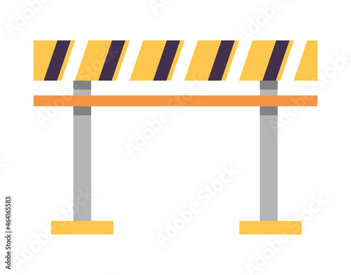 caution barricade signal