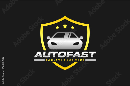 car shield star emblem logo