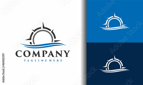 compass river water logo