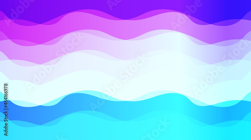 Vector water wave layers forming zigzag pattern concept abstract background flat design style illustration.