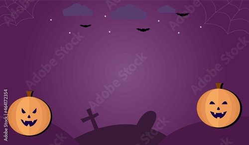 Illustration vector design of halloween background