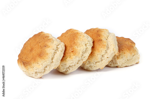 English scones isolated on white background 