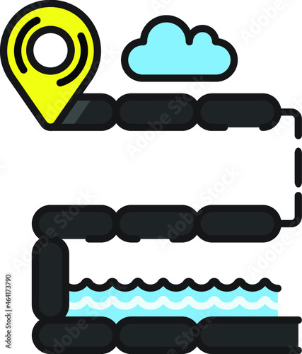 Download unsealed road vector isolated Icon cloud, icon, vector, illustration, design, banner, label, set, symbol, element, ribbon, web, paper, sign, art, sticker, business