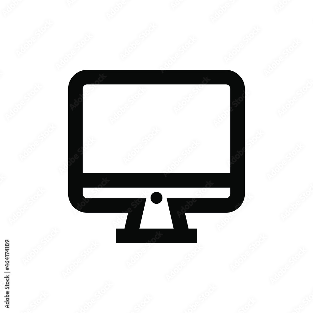 Desktop monitor icon vector graphic Desktop monitor icon vector graphic