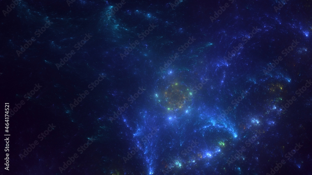 Fototapeta premium 3D rendering abstract multicolor fractal light background