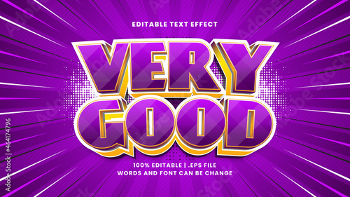 Very good editable text effect with funny and cartoon text style