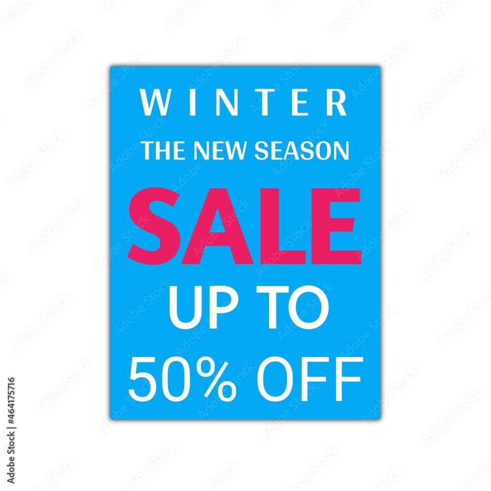 Winter season sale upto 50 percent sticker level buttom