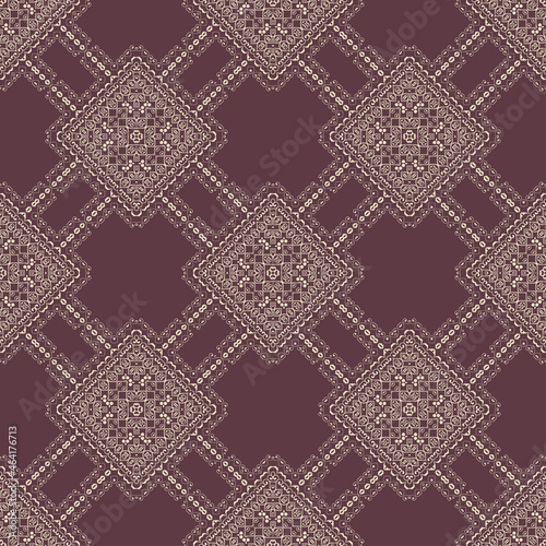 Vector seamless geometric pattern, background for design.