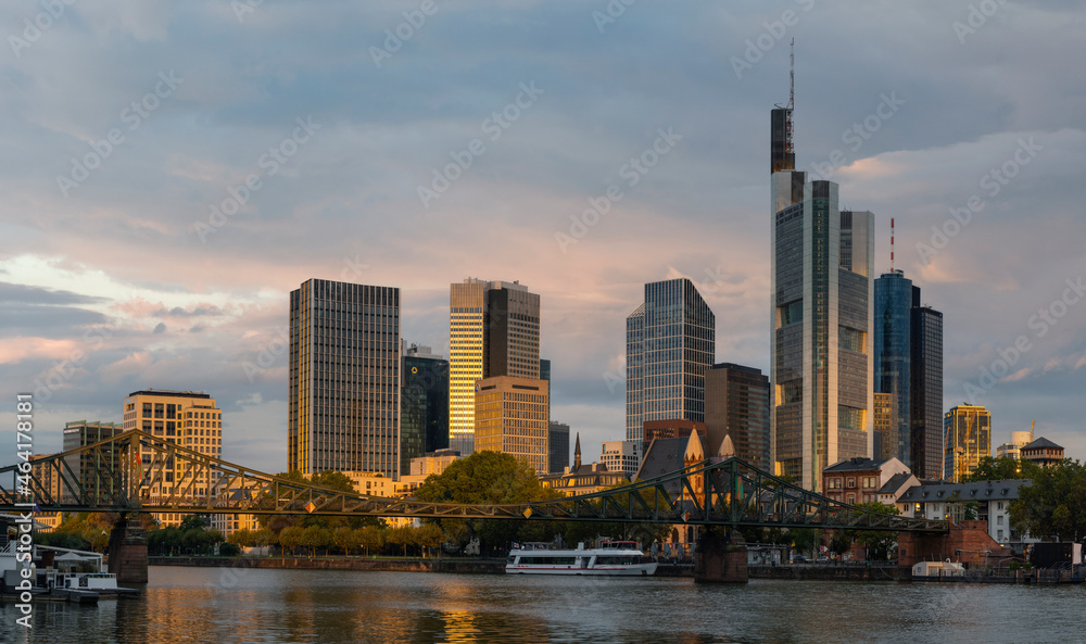 Skyline of Frankfurt am Main, Germany, European Finance Capital Skyline of Frankfurt am Main, Germany, European Finance Capital