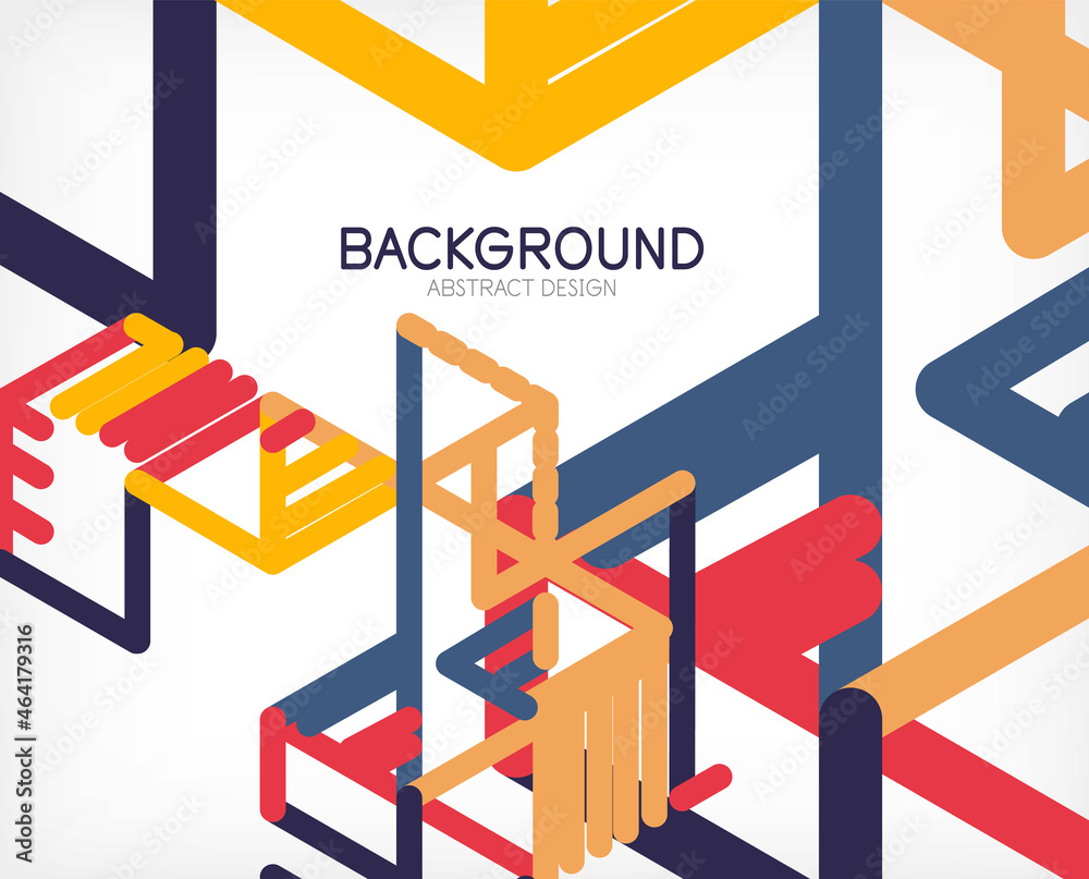 Abstract background. Color lines on white background. Linear abstract composition. Techno or business concept for wallpaper, banner, background, landing page Abstract background. Color lines on white background. Linear abstract composition. Techno or business concept for wallpaper, banner, background, landing page