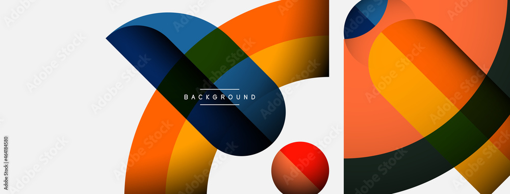 Trendy shapes, color minimal design composition, lines and shadows for wallpaper banner background or landing page Trendy shapes, color minimal design composition, lines and shadows for wallpaper banner background or landing page