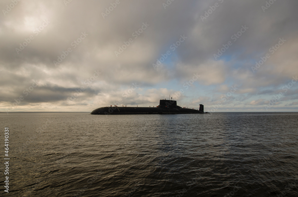 October, 2021 - White Sea. Nuclear submarine 