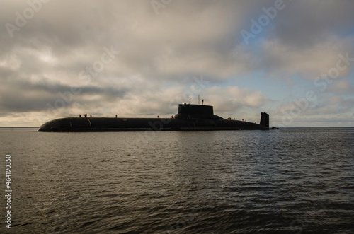 October, 2021 - White Sea. Nuclear submarine "Dmitry Donskoy". Russia, Arkhangelsk region  © Yakovlev