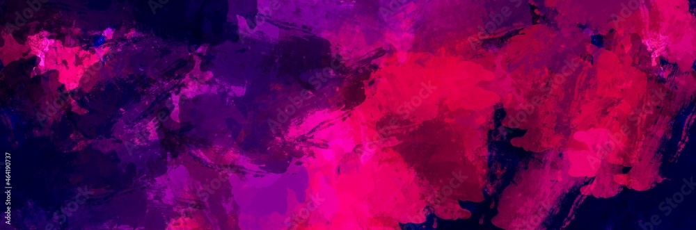 Abstract background painting art with purple gradient oil paint brush for presentation, website, halloween poster, wall decoration, or t-shirt design.