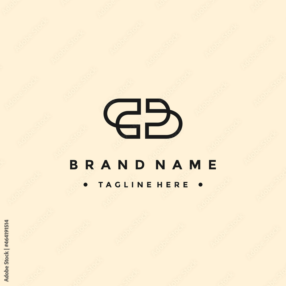 Letter BB Logo vector design template - obrazy, fototapety, plakaty 