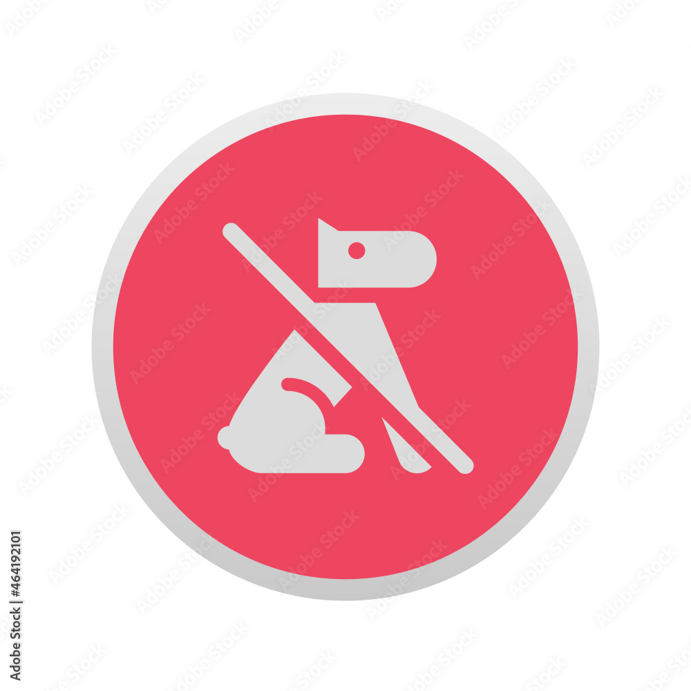 No Dog Allowed - App Icon Button No Dog Allowed - App Icon Button