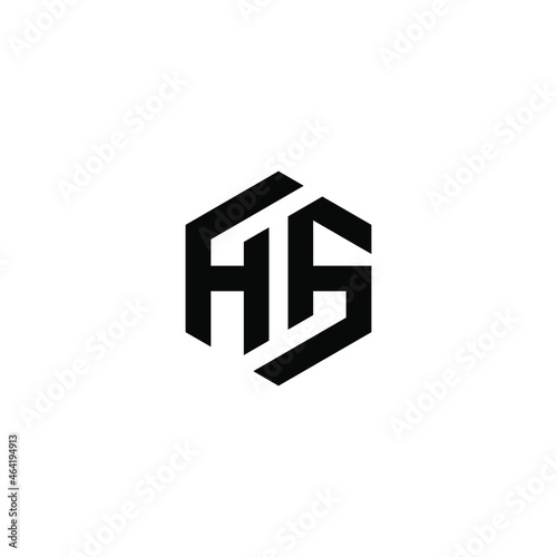 hg latter vector logo abstrack