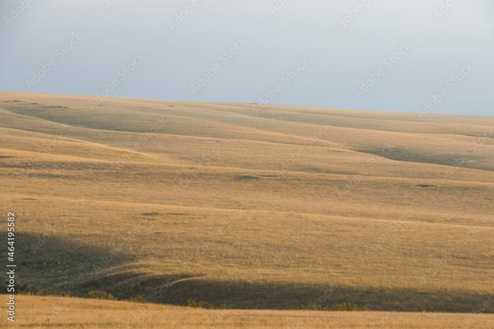 Fototapeta premium Autumn mountain landscape and view during sunset in Georgia