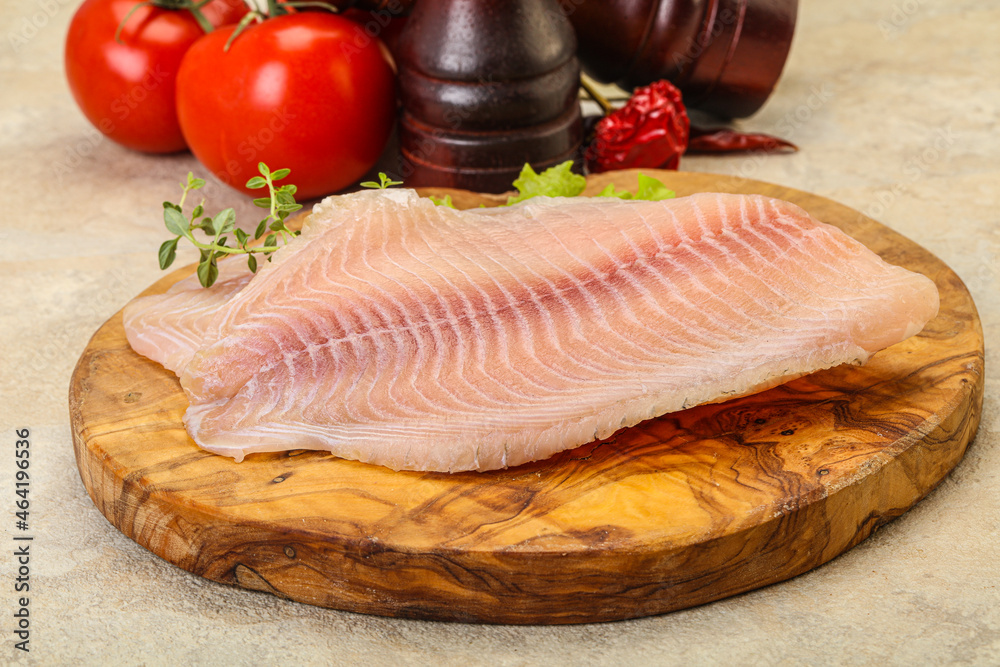 Raw tilapia fish for cooking Raw tilapia fish for cooking