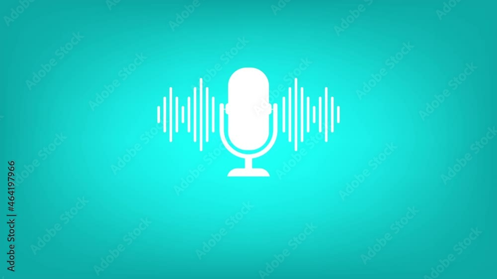 Podcast. Podcasting Sound Audio Wave animation Podcast. Podcasting Sound Audio Wave animation