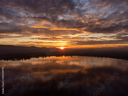 Sonnenuntergang über dem Bodensee