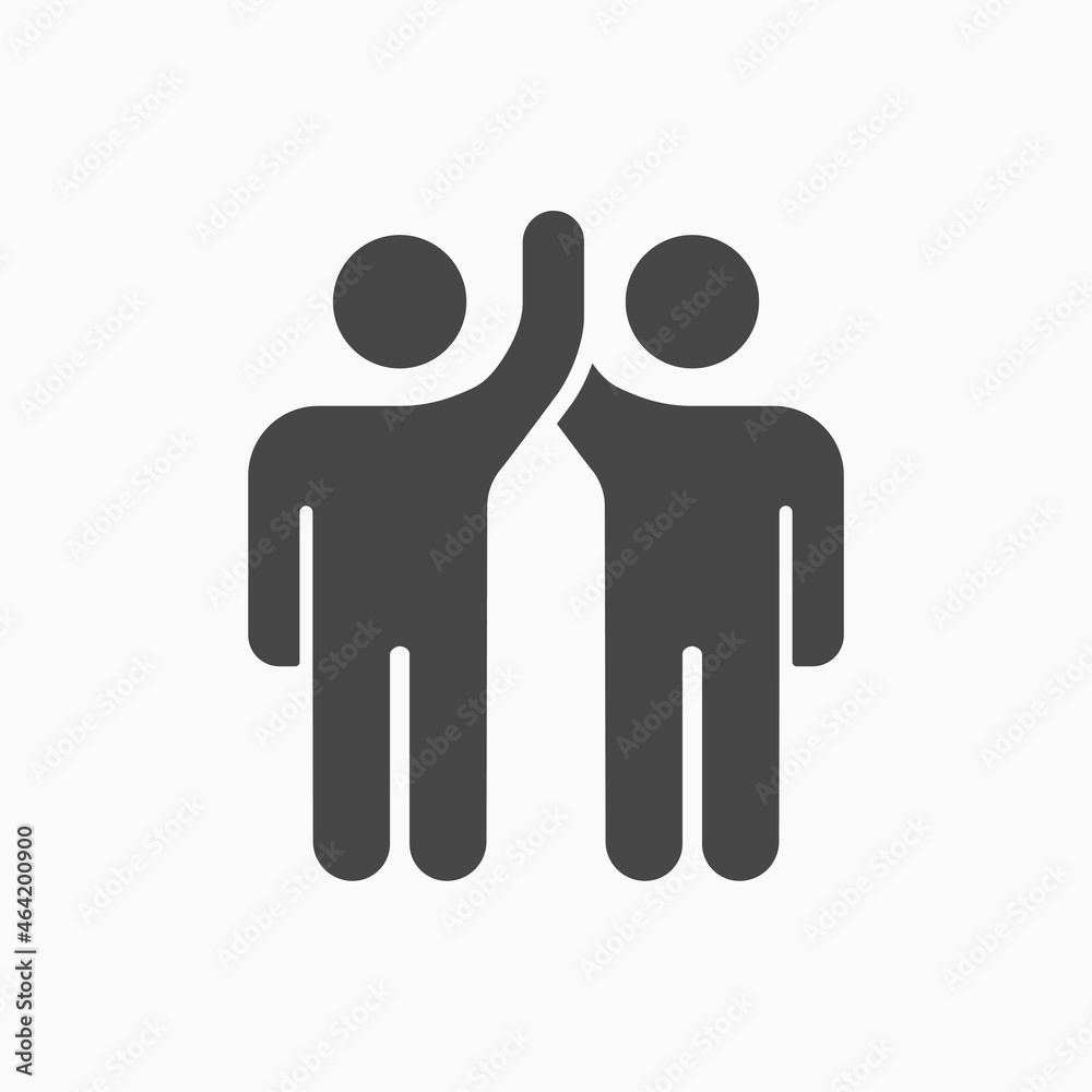Partnership icon on white background. Partnership icon on white background.