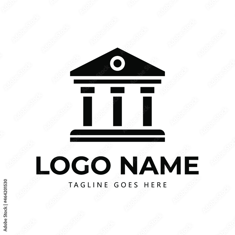 bank business logo template illustration vector graphic Stock Vector ...