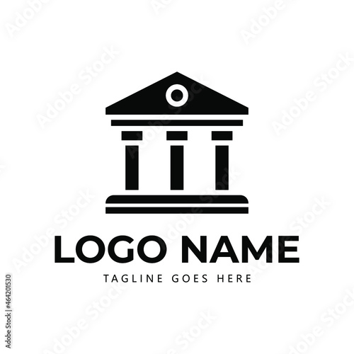 bank business logo template illustration vector graphic