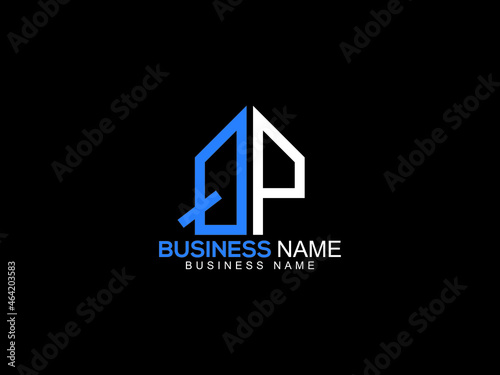 Colorful QP Logo, Creative QP q p Letter Logo Icon Vector For Any Type of Business photo