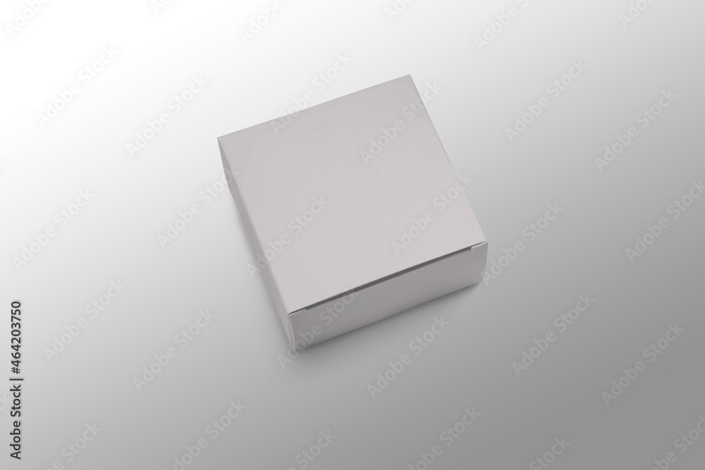 Empty blank carton or cardboard white box mock up isolated on a grey background. zero waste content. 3d rendering.
Empty blank carton or cardboard white box mock up isolated on a grey background. zero waste content. 3d rendering.