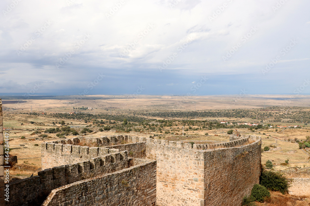 Fortress in the village of Trujillo, Spain Fortress in the village of Trujillo, Spain