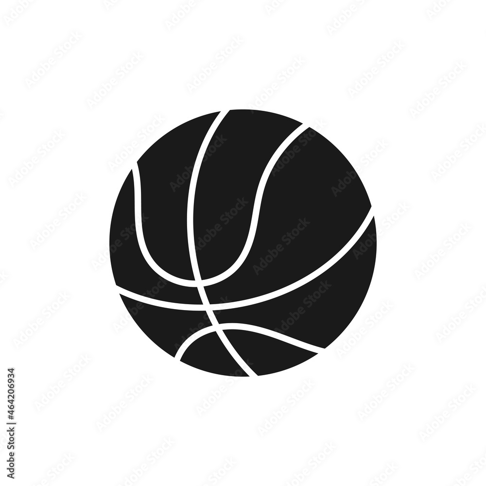 Basketball icon design template vector isolated illustration