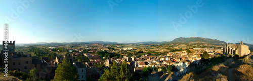 Panorámica de Montblanc desde el Castillo, Tarragona, Cataluña