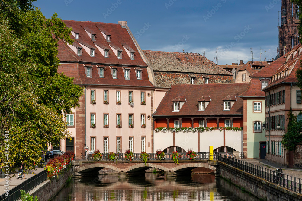 Beautiful view of Strasbourg city in Alsace.