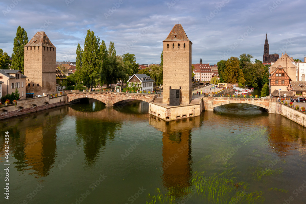 Beautiful view of Strasbourg city in Alsace. Beautiful view of Strasbourg city in Alsace.