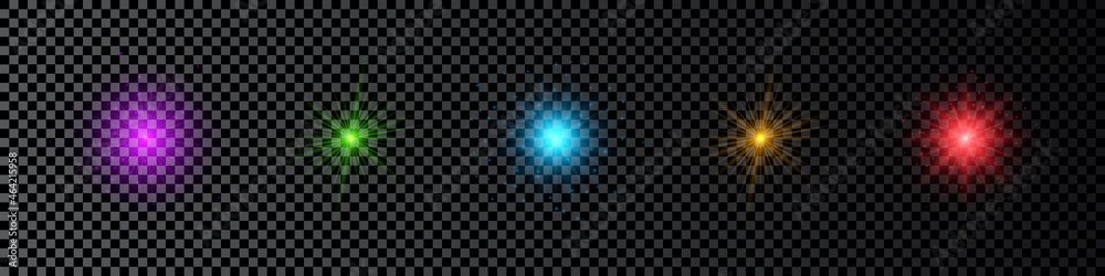 Light effect of lens flare Light effect of lens flare
