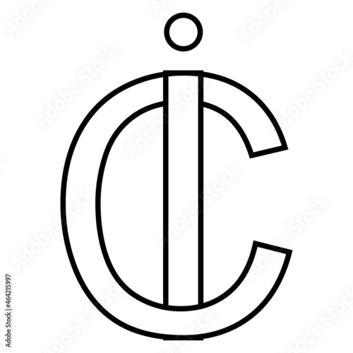 Logo sign ic ci icon sign i...