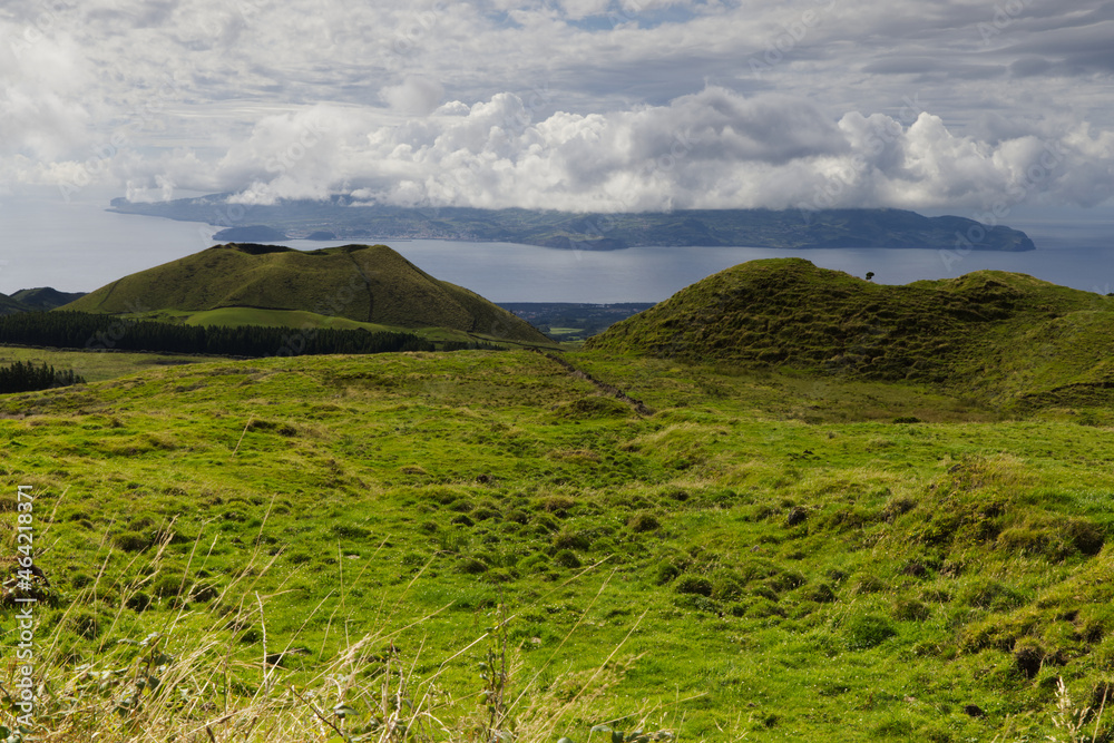 Characteristic landscape of the island of Pico, Azores Characteristic landscape of the island of Pico, Azores