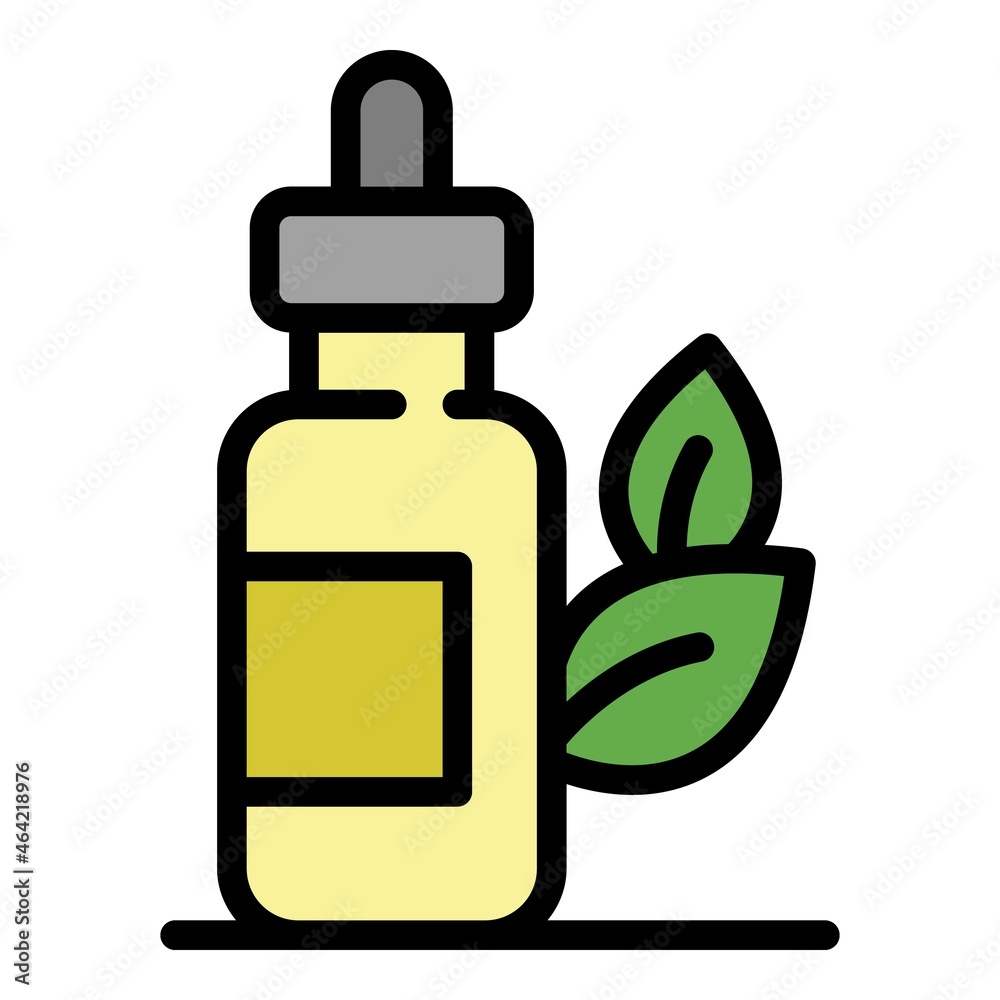Natural nose drops icon. Outline natural nose drops vector icon color flat isolated Natural nose drops icon. Outline natural nose drops vector icon color flat isolated