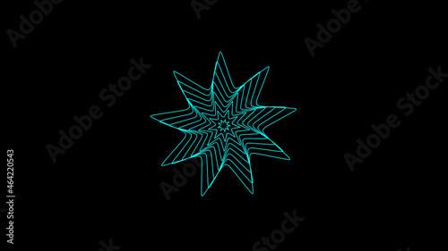 Abstract 3D geometric colorful Kaleidoscope background.