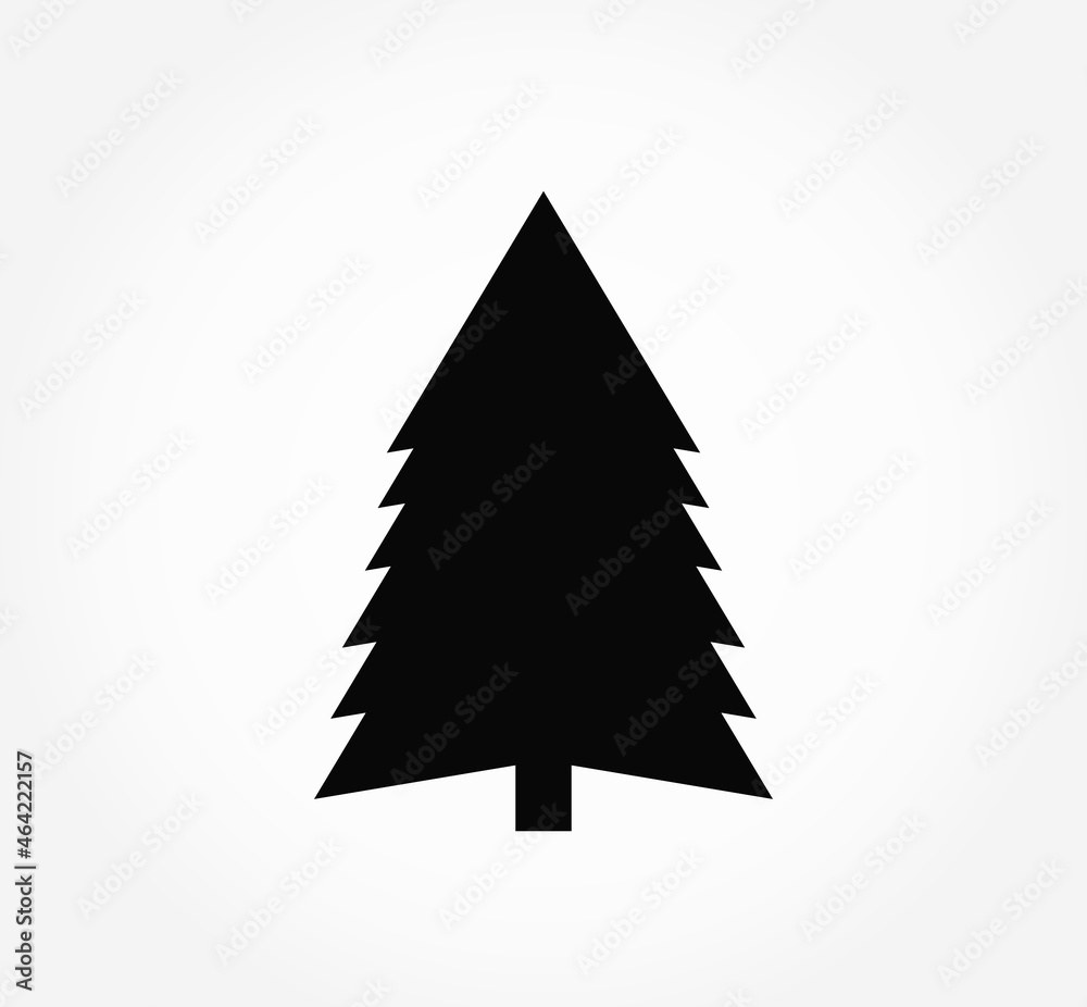 Christmas tree spruce shape icon. Christmas tree spruce shape icon.