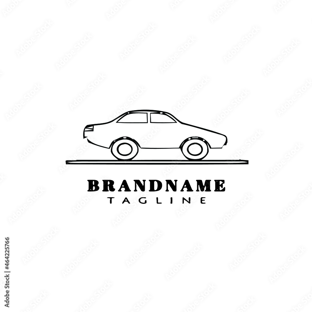 creative car logo cartoon icon design template isolated vector symbol