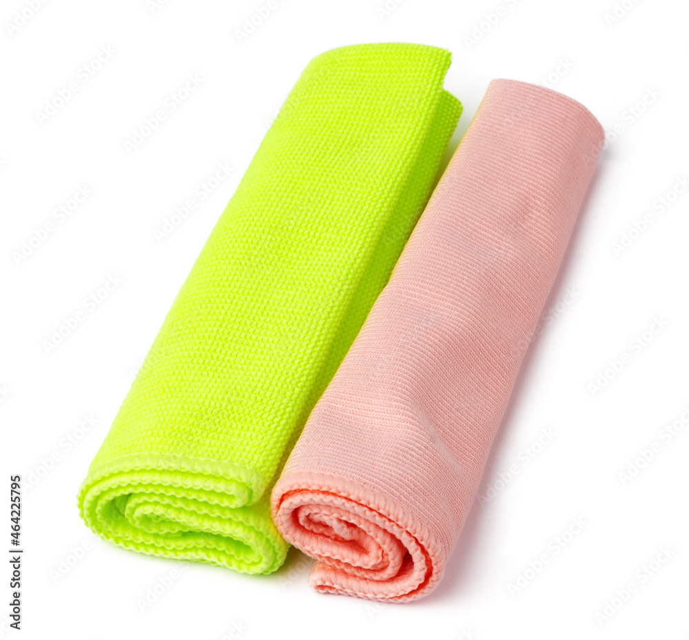 Cleaning household wipes isolated on white background