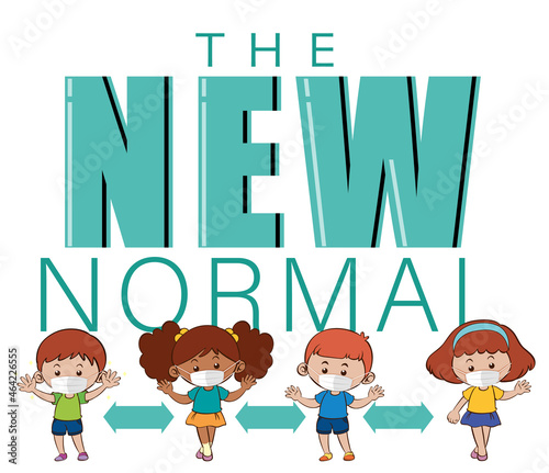 The new normal with children keeping social distancing