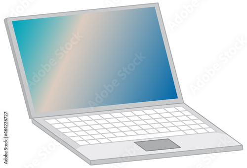 Laptop computer isolated on white background