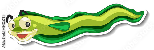 Sea eel animal cartoon sticker