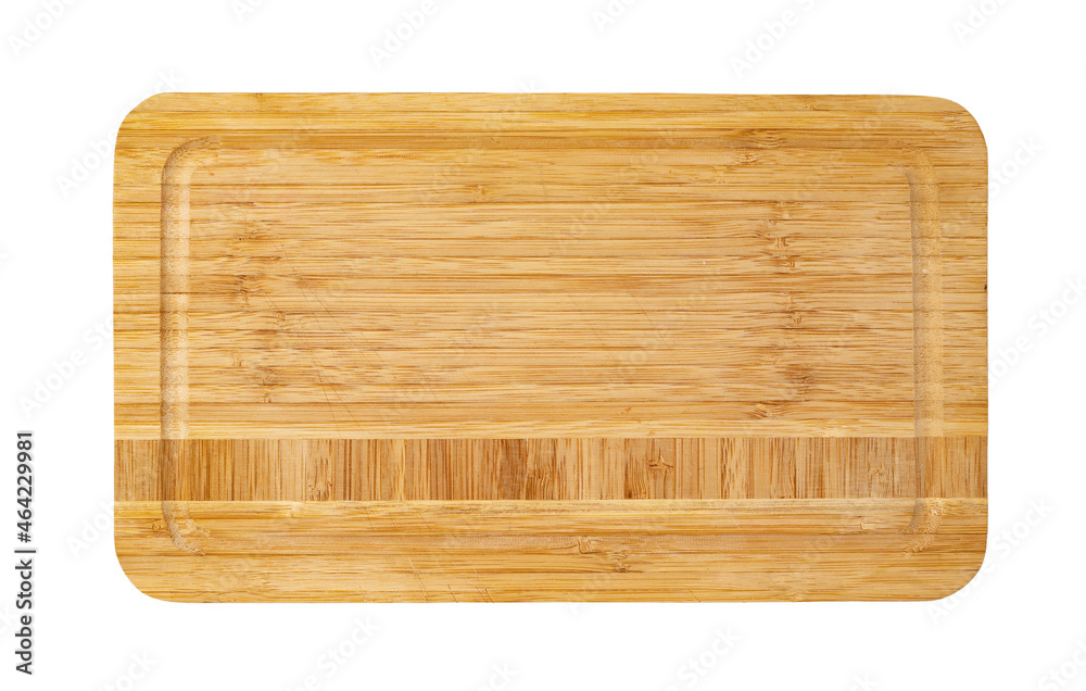 Wooden cutting board on a white background Wooden cutting board on a white background