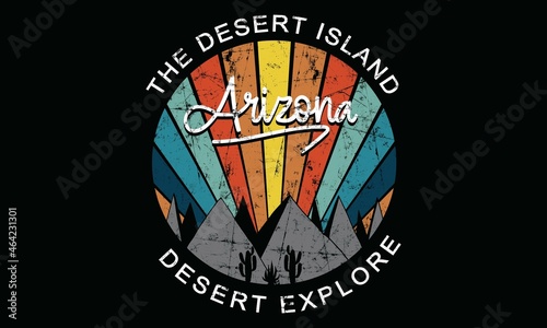 Arizona Cactus line vector t-shirt design. desert vibes artwork Cactus artwork for t-shirts prints, Apparel sticker ,posters and others -9